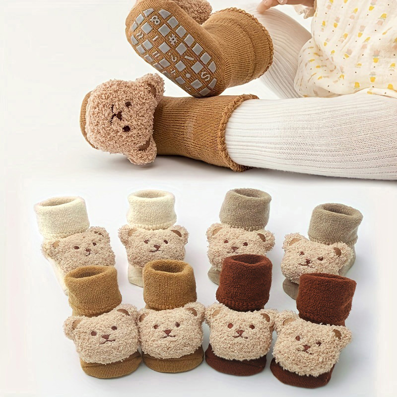 Unisex Baby Socks Non Slip - Baby Socks Cotton Thick Warm Cozy
