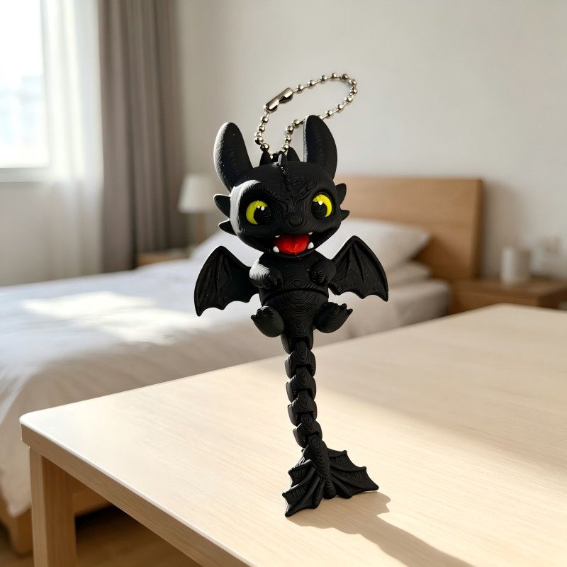 Toothless Keychain 3D Printed  - Baby Gear recension och pris