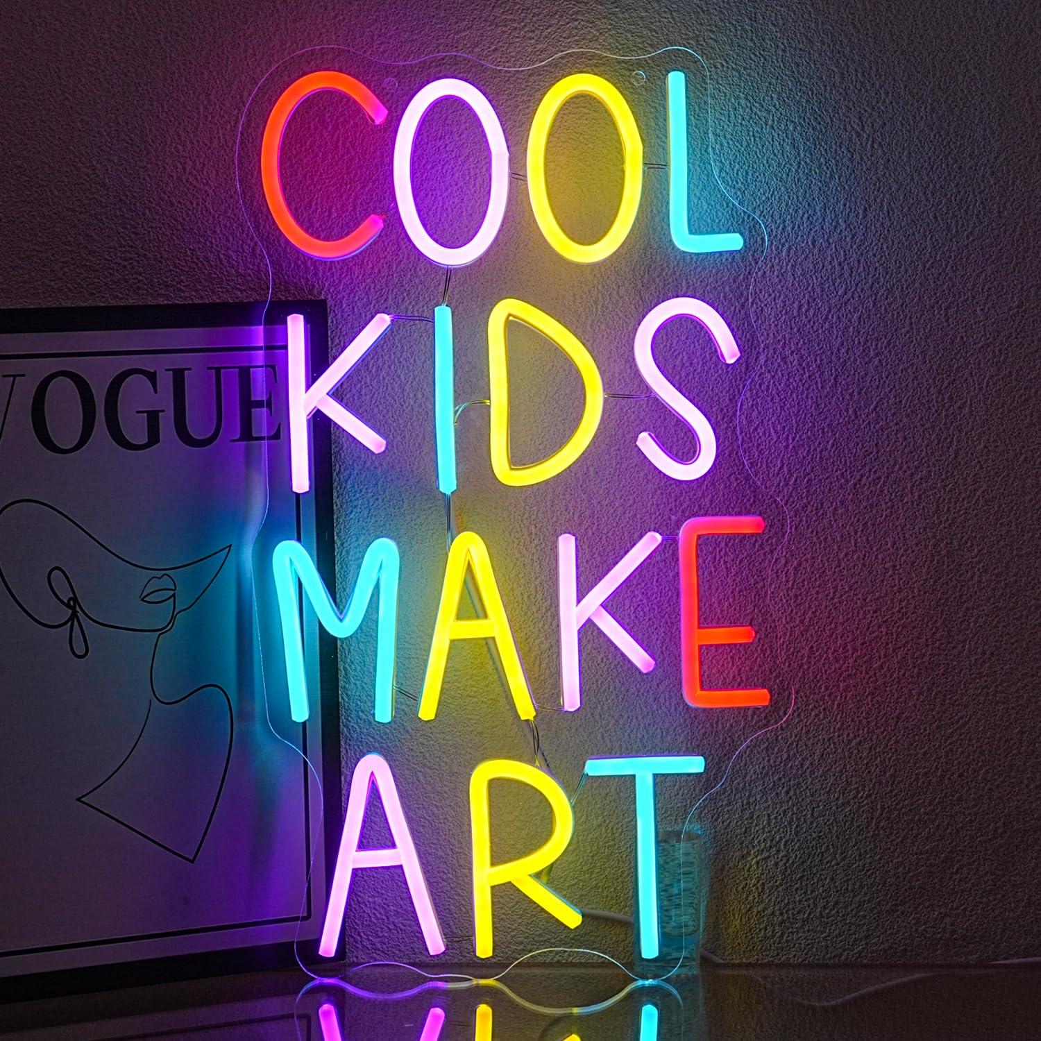 Cool Kids Make Art Neon Sign U - Nursery recension och pris