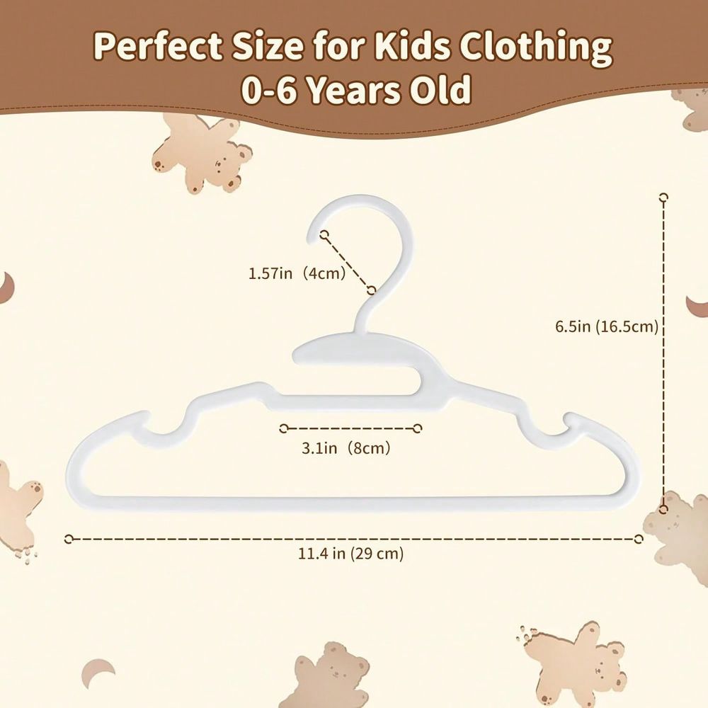 70 100 Pack Kids Hangers Plast - Baby Clothes recension och pris